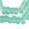 The Bead Chest Clear Marine Faceted Recycled Java Sea Glass Beads - Full Strand of Faceted Bottle Glass Beads | Approximately 48 Beads